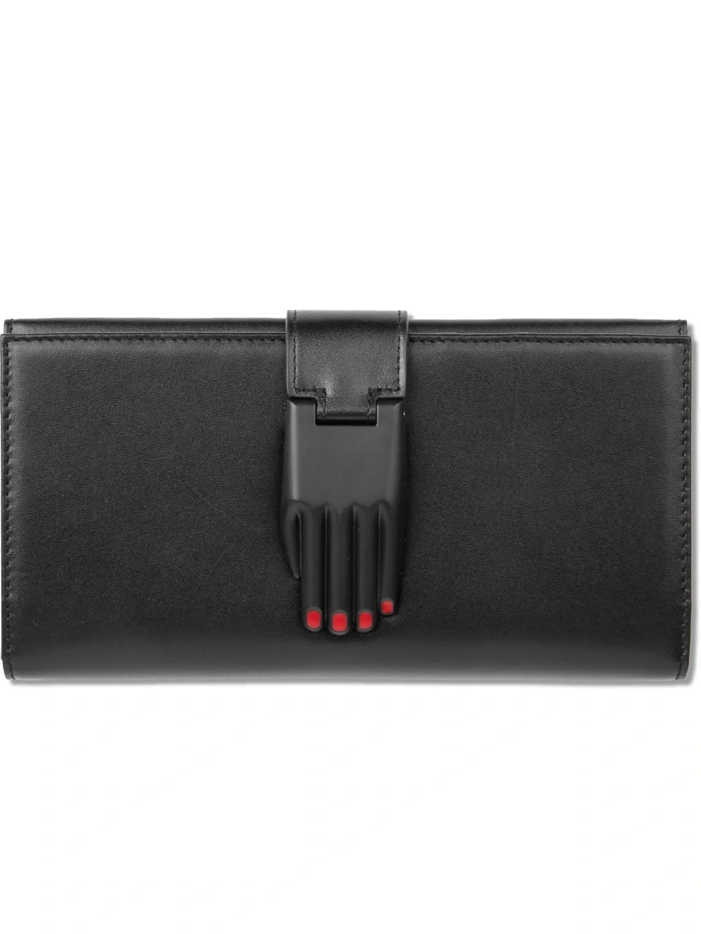 Opening Ceremony Misha Shiny Calfskin Leather Wallet Hand Clasp Coin Pouch⁠